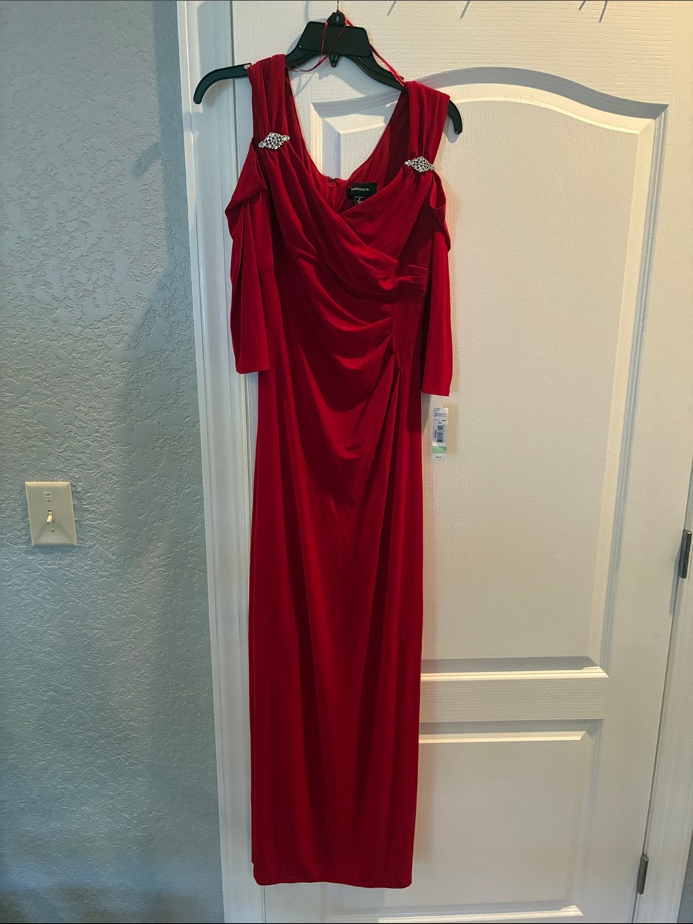 R & M Richard’s Elegant Red Evening Gown size 8